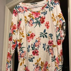 Loft floral pull over shirt